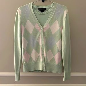 Brooks Brothers pastel cardigan sweater set